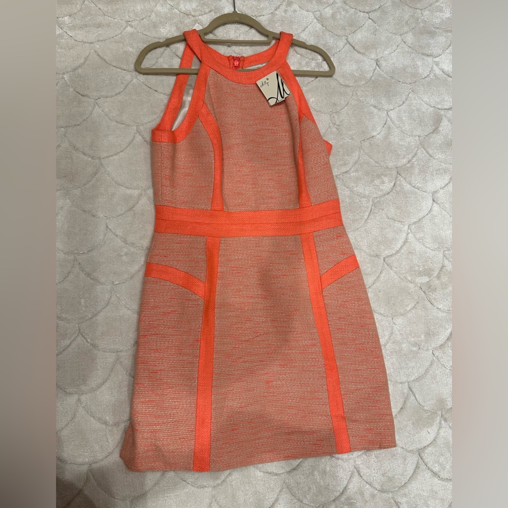 Brand new with tags Milly dress size 10 tweed coral